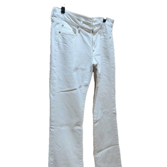 Seven For All Mankind Lowrise Bootcut Jeans White Size 31 - Picture 4 of 15
